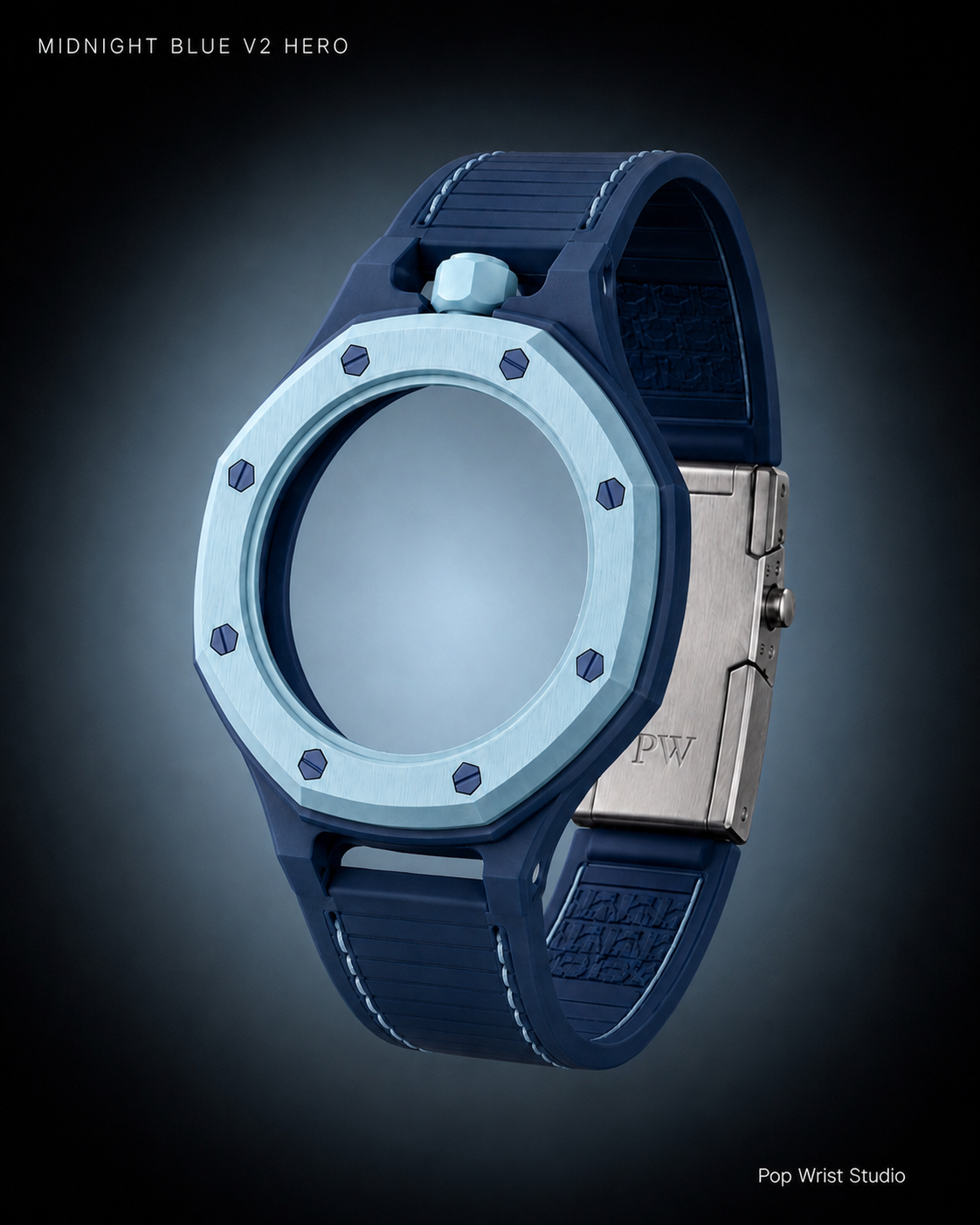 Cradle Adapter V1 — Midnight Blue — front hero